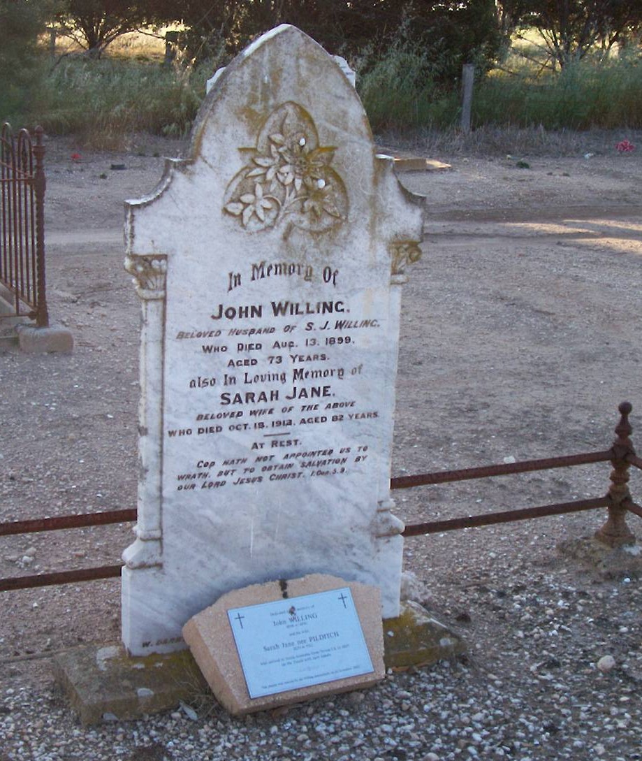 willingandpilditch grave